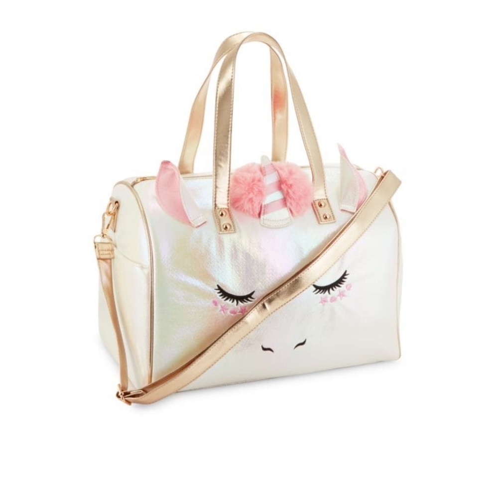 Unicorn Faux Leather Weekender Bag